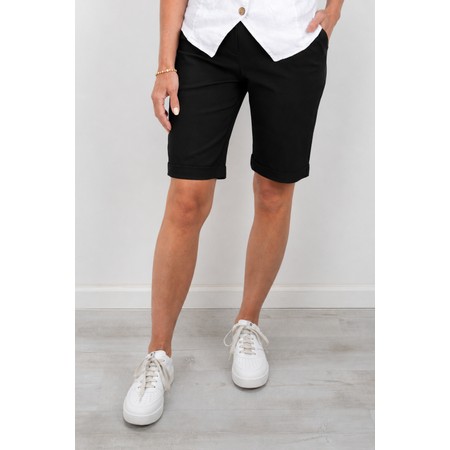 Robell Bella 04 Black Slim Fit Shorts - Black