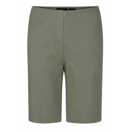 Robell Bella 04 Khaki Slim Fit Shorts - Green