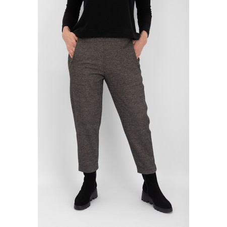 Mama B Terra Herringbone Jacquard Trouser - Black