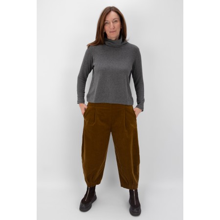 Mama B Lydia Grigio Roll Neck Fleece Jumper - Grey