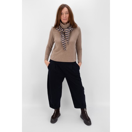 Mama B Lydia Alpaca Roll Neck Fleece Jumper - Beige