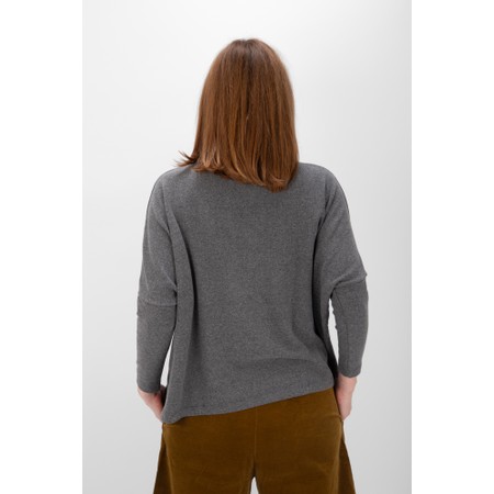 Mama B Martis Grigio Wide Fleece Top - Grey