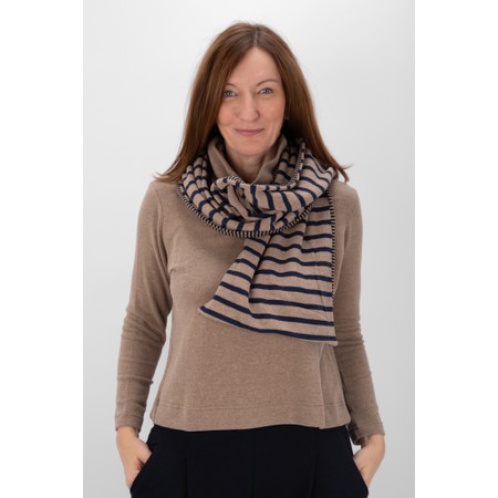 Mama B Nule Reversible Alpaca Stripe Scarf - Multicoloured