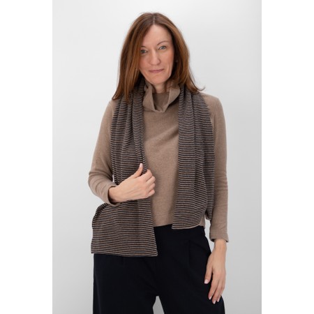 Mama B Nule Reversible Alpaca Stripe Scarf - Multicoloured