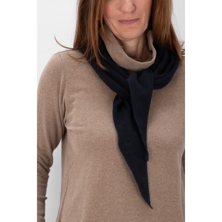 Mama B Tippy Notte Plain Triangle Scarf - Blue