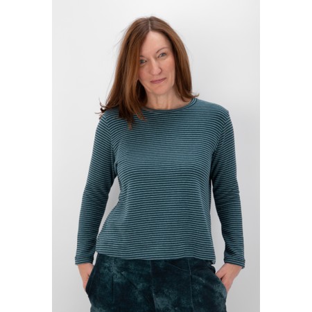 Mama B Aida Atlantic Riga Stripe Jumper - Blue