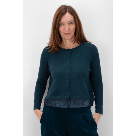 Mama B Toro Atlantic Crush Frill Cardigan - Blue