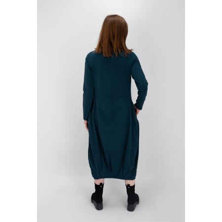 Mama B Tua Atlantic Contrast Panel Crush Dress - Blue