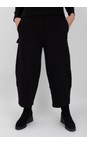 Mira F Nero Jersey Balloon Trouser