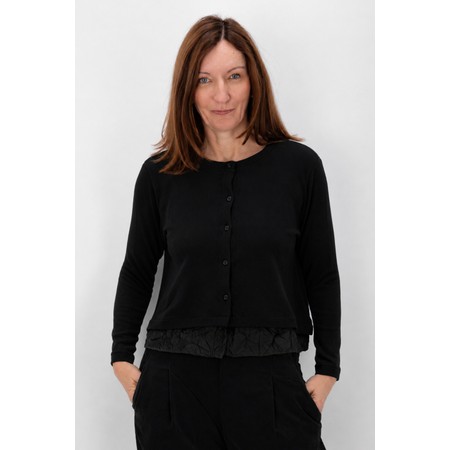 Mama B Toro Nero Crush Frill Cardigan - Black