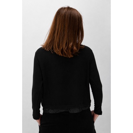 Mama B Toro Nero Crush Frill Cardigan - Black