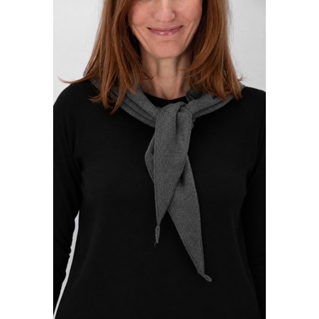 Mama B Tippy Grigio Plain Triangle Scarf - Grey