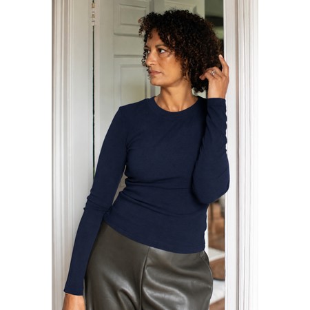 Chalk Nancy Navy Top - Blue