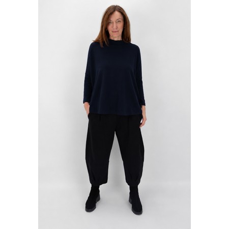 Mama B Spino U Notte Relaxed Plain Fleece Top - Blue