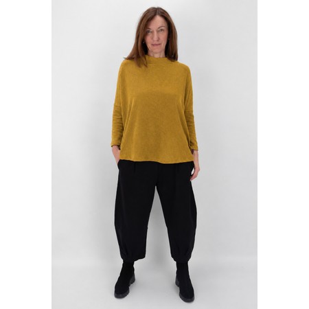 Mama B Spino U Relaxed Plain Fleece Top - Brown