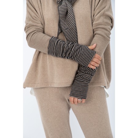 Mama B Cotto R Alpaca Micro Stripe Gloves - Multicoloured