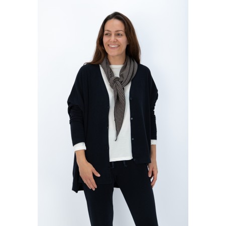 Mama B Tippy Alpaca Micro Stripe Triangle Scarf - Multicoloured