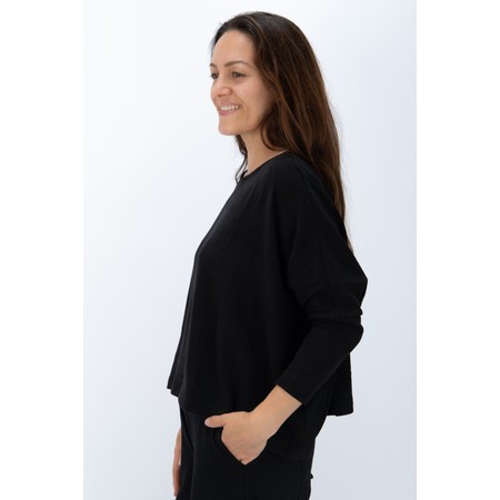 Mama B Kira Nero Boxy Fleece Jumper - Black