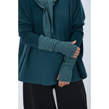 Mama B Cotto R Atlantic Micro Stripe Gloves - Blue