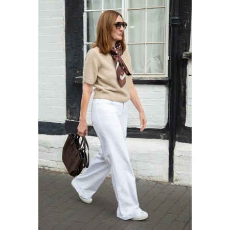 Mos Mosh MM Dara Deluxe White Wide Leg Jean 32