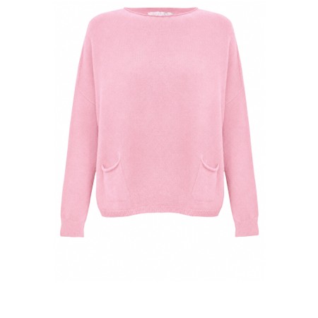 Amazing Woman Jodie Front Pocket Supersoft Knit Jumper - Pink