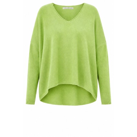 Amazing Woman Mika Boxy Summer Green Fine Knit Jumper - Green
