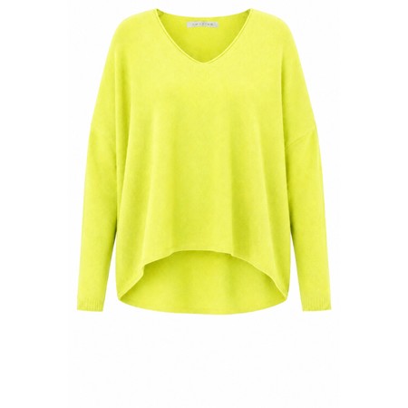 Amazing Woman Mika Pistachio Boxy Fine Knit Jumper - Green