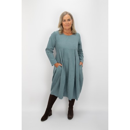 Thing Viktoria Slate Baby Cord Bubble Dress - Grey