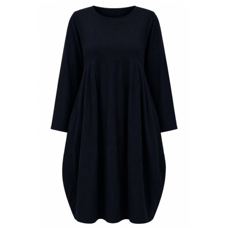 Thing Viktoria Navy Baby Cord Bubble Dress - Blue