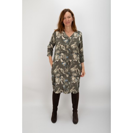 Masai Clothing Nodetta Beetle Print Dress - Green