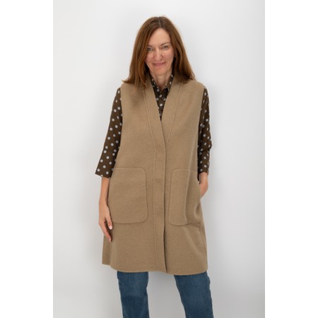 Masai Clothing Trixella Reversible Oak Waistcoat - Brown