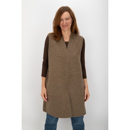 Masai Clothing Trixella Reversible Oak Waistcoat - Brown