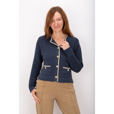 Masai Clothing Lune Knit Cardigan - Blue