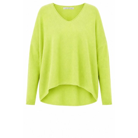 Amazing Woman Mika Pear Boxy Fine Knit Jumper - Green