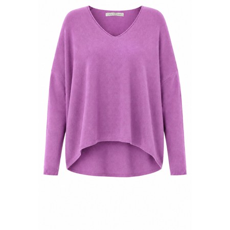 Amazing Woman Mika Pansy Boxy  Fine Knit Jumper - Purple