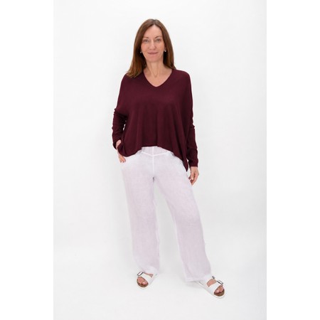 Amazing Woman Mika Boxy Mulberry Fine Knit Jumper - Purple