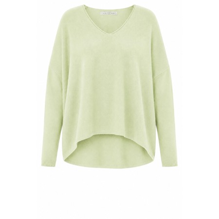 Amazing Woman Mika Leek Boxy Fine Knit Jumper - Green