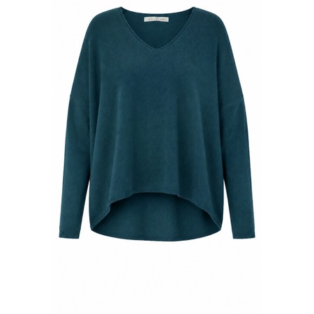 Amazing Woman Mika Boxy Laguna Fine Knit Jumper - Blue