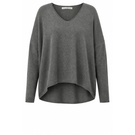 Amazing Woman Mika Boxy  Fine Knit Jumper - Grey