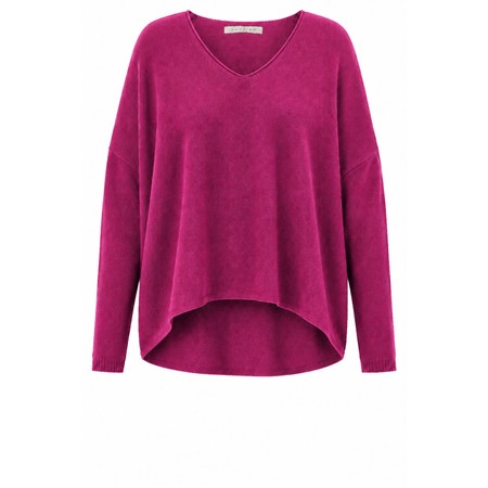 Amazing Woman Mika Boxy Fuchsia Fine Knit Jumper - Pink