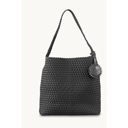 Ilse Jacobsen Shell Braided Black Handbag - Black