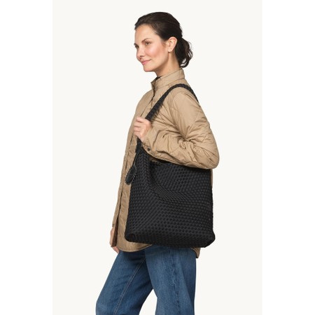 Ilse Jacobsen Shell Braided Black Handbag - Black