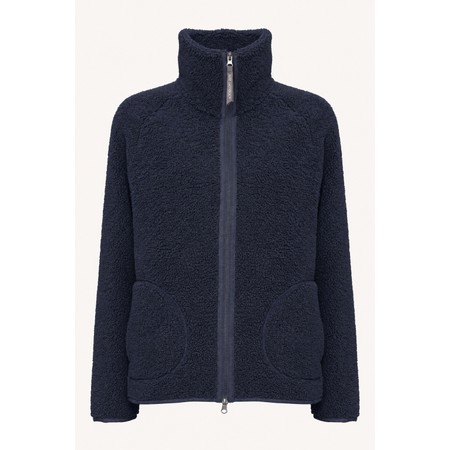 Ilse Jacobsen Bonded Pile Dark Indigo Jacket - Blue