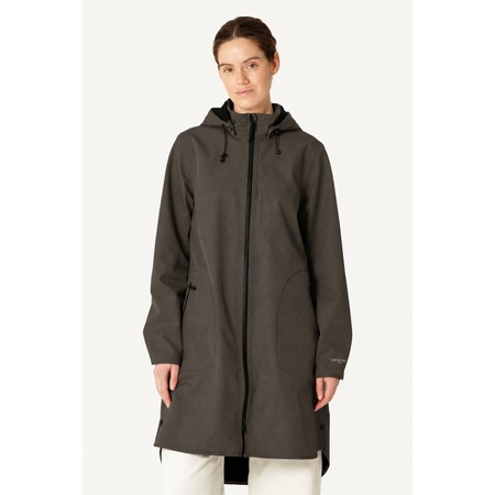 Ilse Jacobsen Rain Hooded Fleece Raincoat - Brown