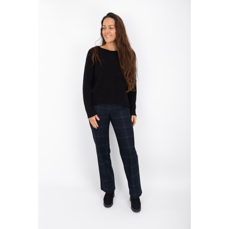 Robell Efi Check Trouser - Blue
