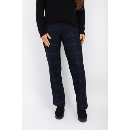 Robell Efi Check Trouser - Blue
