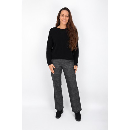 Robell Efi Pow Check Parallel Trouser - Grey