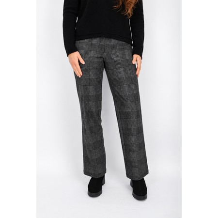 Robell Efi Pow Check Parallel Trouser - Grey