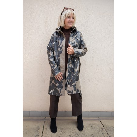 Ilse Jacobsen Rain Floral Print Raincoat - Beige