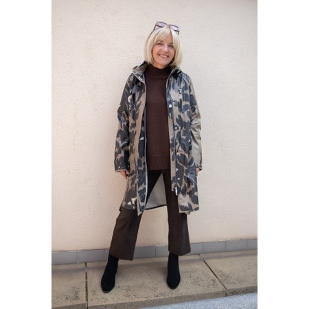 Ilse Jacobsen Rain Floral Print Raincoat - Beige